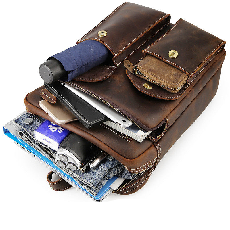 Reise-Rucksack aus Crazy Horse Leder – Bild 3 | LuxeStyle