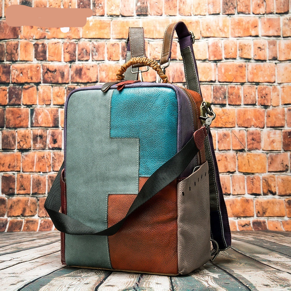 Retro-Rucksack Patchwork