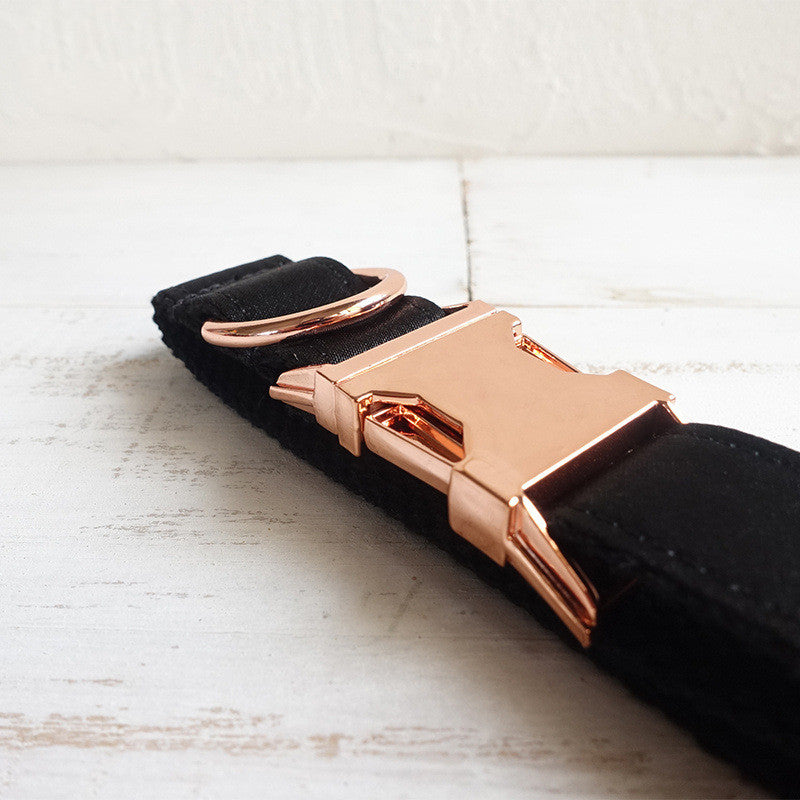 Schwarzes Hundehalsband aus Polyester – Bild 4 | LuxeStyle