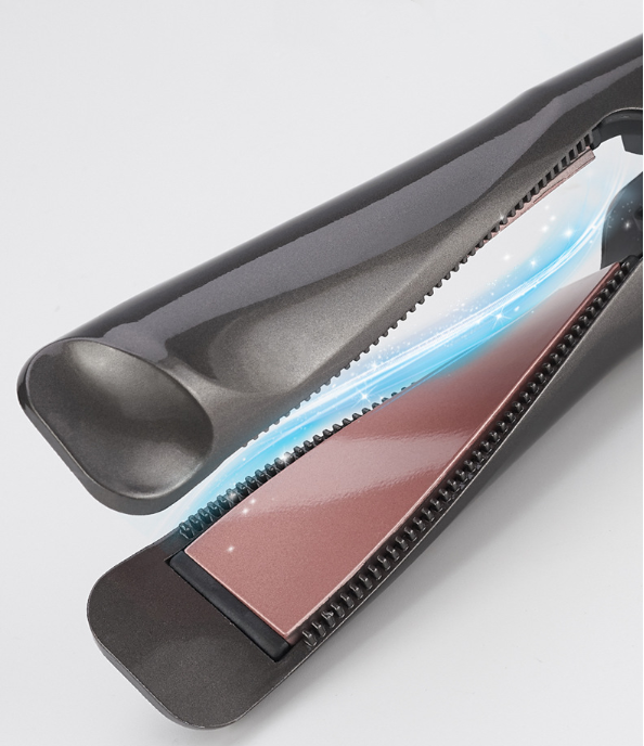 2-in-1 Glätteisen & Lockenstab mit LCD-Anzeige