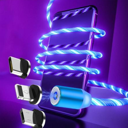 Magnetische Ladesteckdose für iPhone & Android Type-C