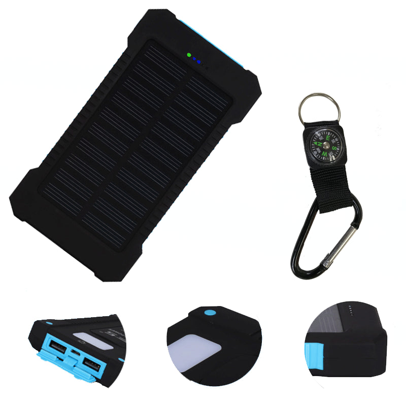 Outdoor Solar Powerbank mit Kompass & LED