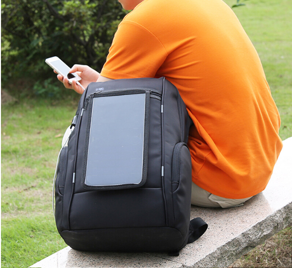 Solarbetriebener Rucksack mit USB-Ladefunktion – Bild 4 | LuxeStyle