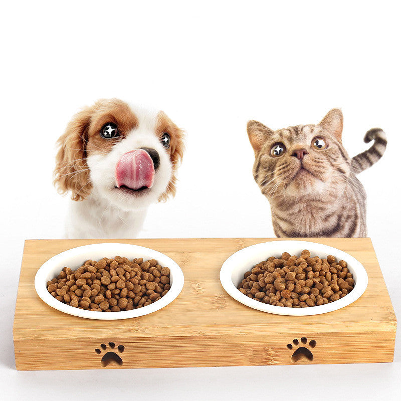 Katzen- und Hundebowle aus Bambus und Keramik – Bild 5 | LuxeStyle