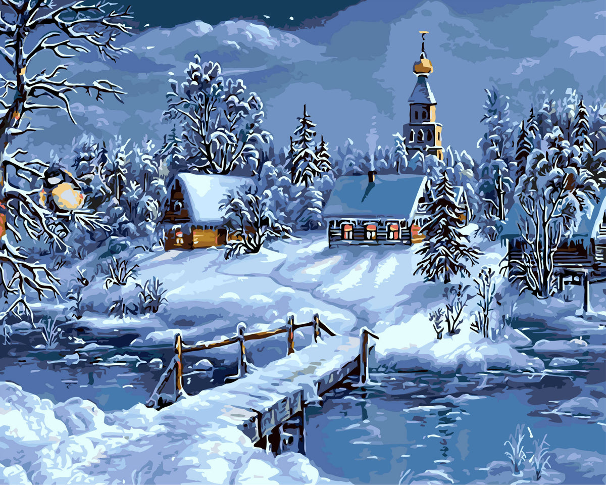 Malen nach Zahlen – Winterlandschaft – Bild 4 | LuxeStyle