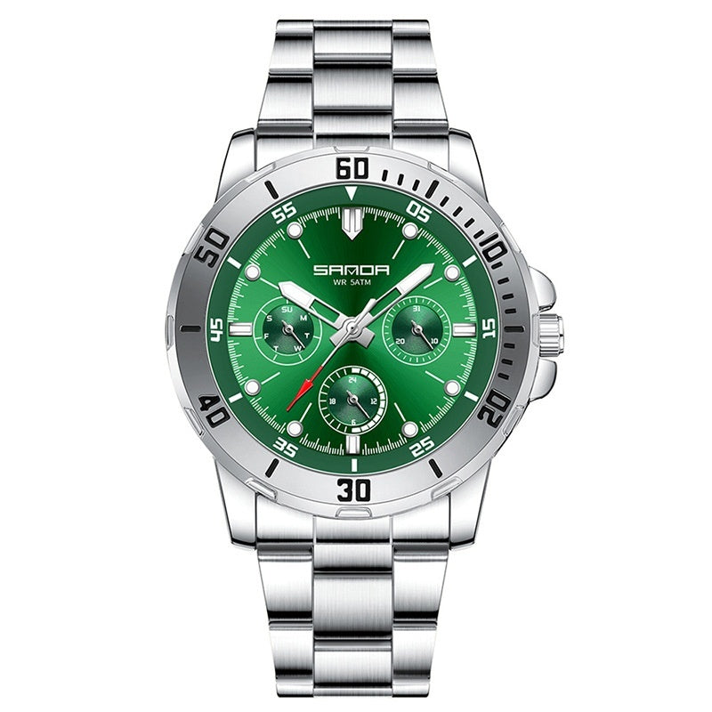 Multifunktionaler wasserdichter Quarzarmband Herren