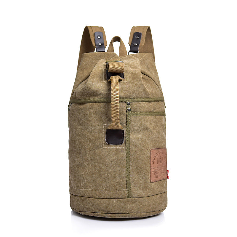 Grosses Canvas-Rucksack mit Buchstaben-Print | LuxeStyle