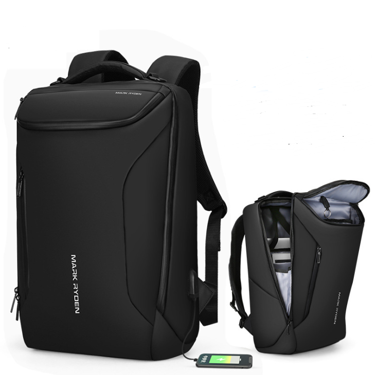 Rucksack mit USB-Ladeanschluss und Laptopfach – Bild 18 | LuxeStyle