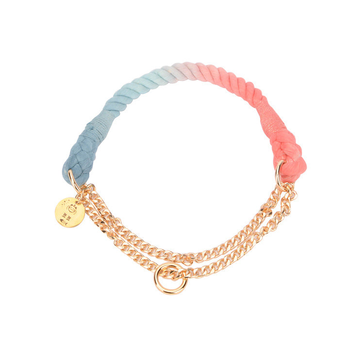 Handgewobenes Halsband mit Farbverlauf – Bild 6 | LuxeStyle