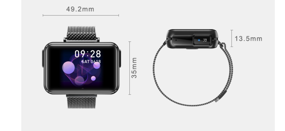 T91 Smartwatch mit integrierten Bluetooth-Kopfhörern