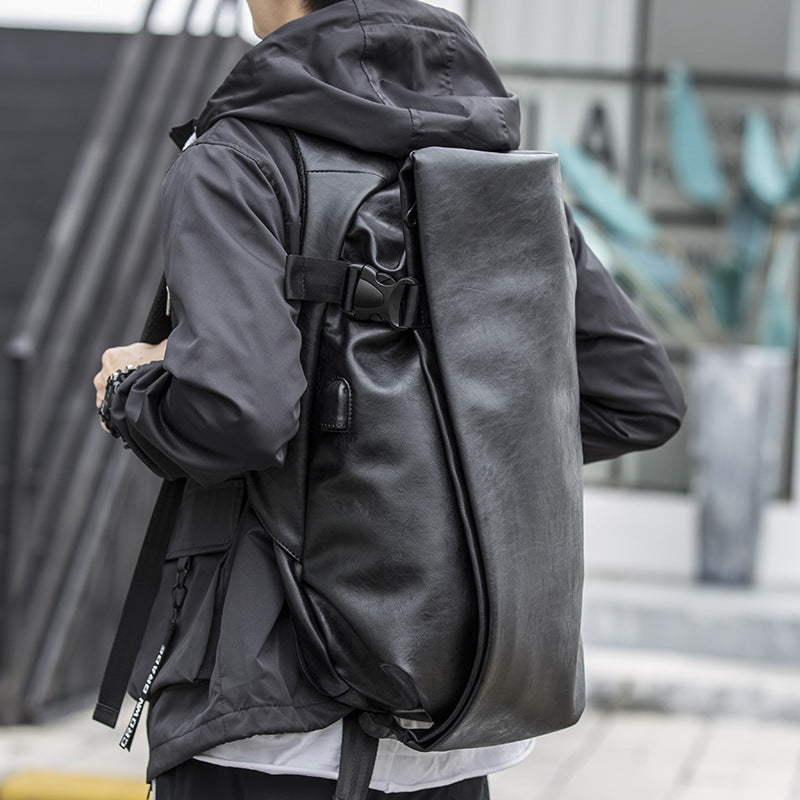 PU Schultertasche Männer, quadratisch, mit Deckel – Bild 4 | LuxeStyle