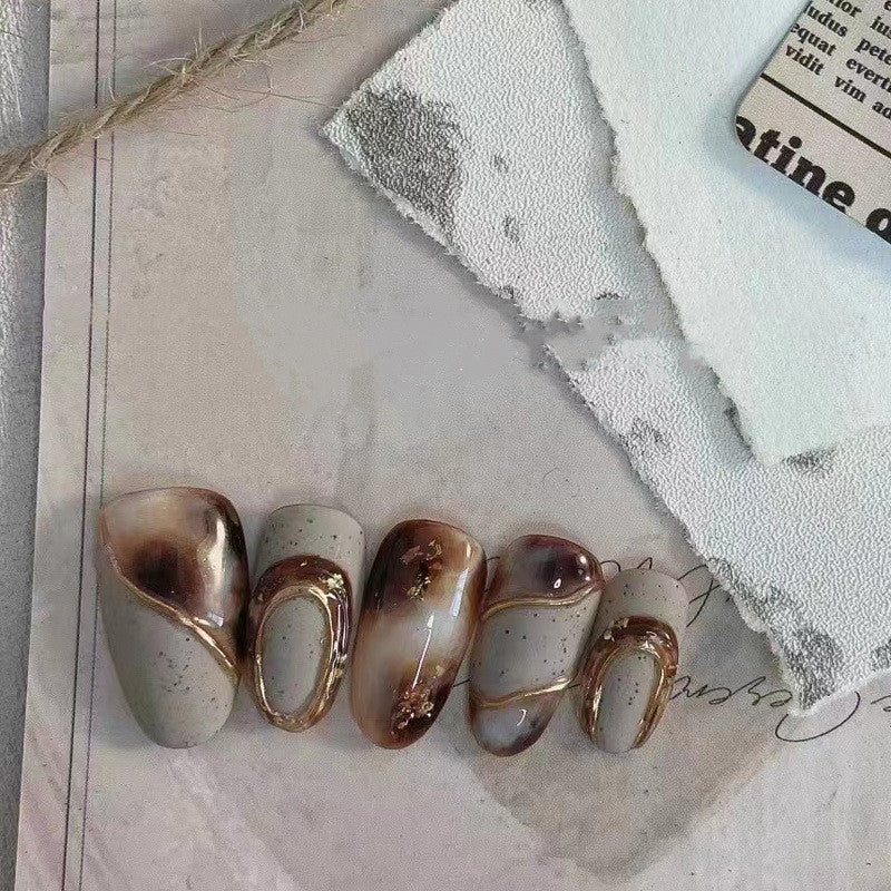 Amber Blooming Gradient Nagelsticker – Bild 5 | LuxeStyle