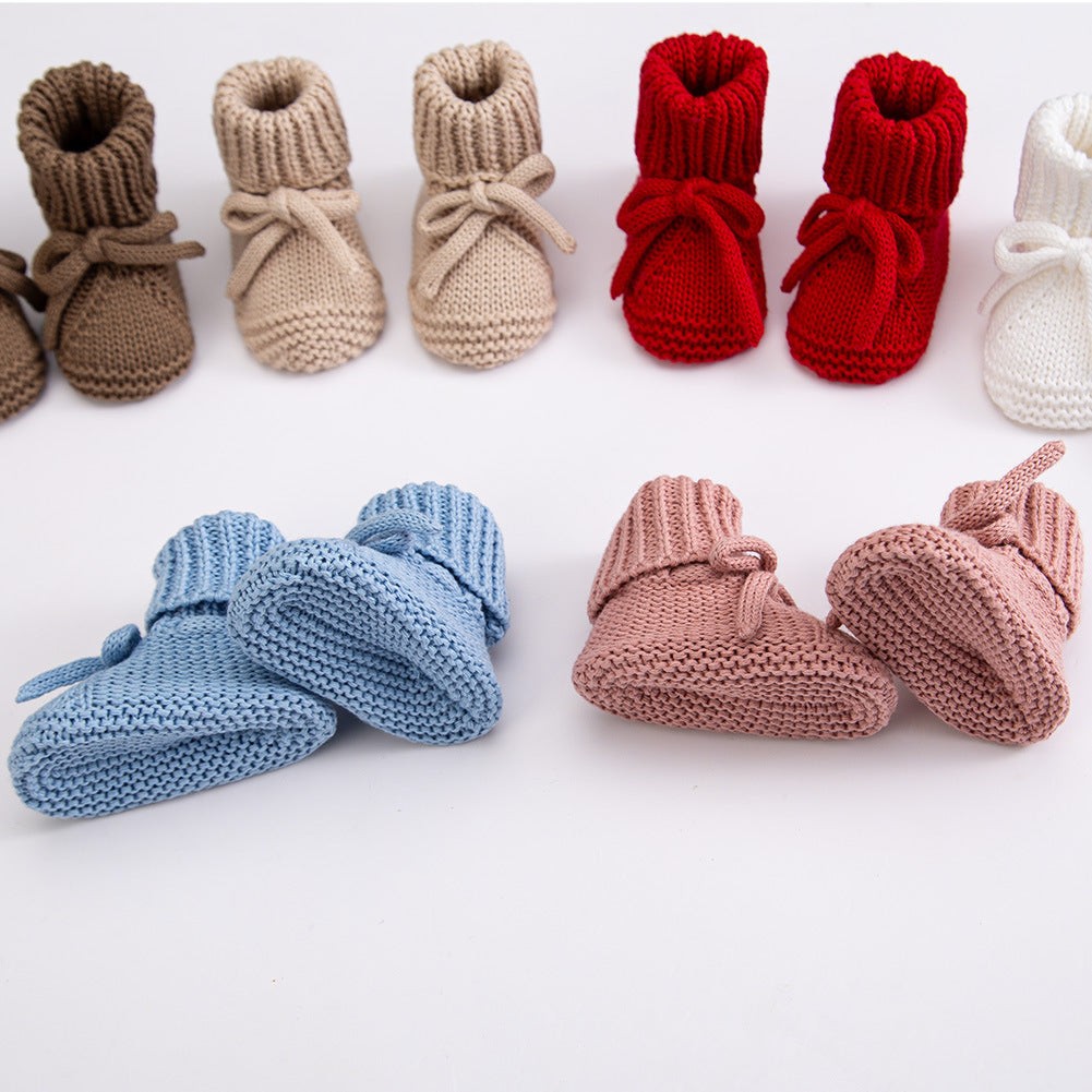 Strickschuhe für Kleinkinder mit Schleife – Bild 7 | LuxeStyle