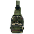 Oxford-Leinen Camouflage Schultertasche – Bild 4 | LuxeStyle