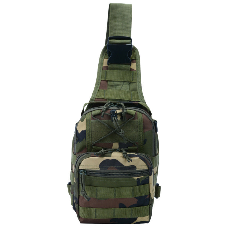 Oxford-Leinen Camouflage Schultertasche – Bild 4 | LuxeStyle