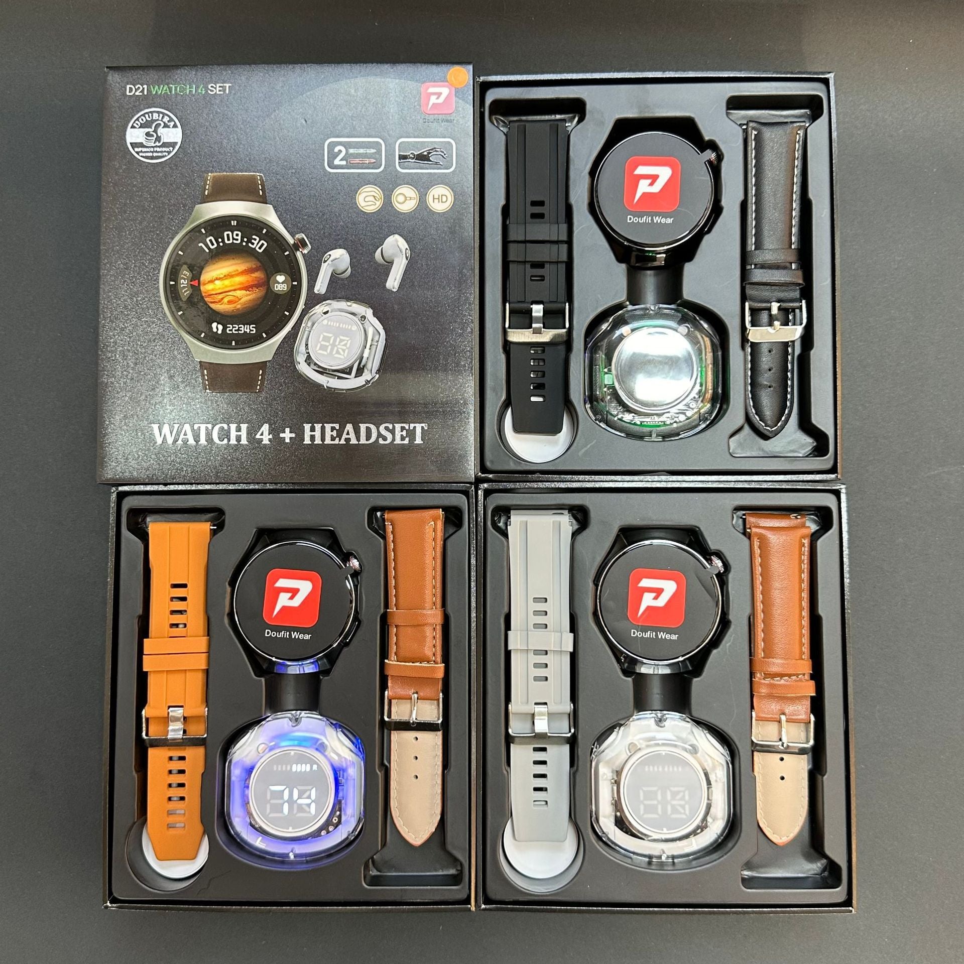 Smartwatch mit Schrittzähler und Nachrichten – Ansicht 4
