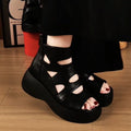 Casual Plateau-Sandalen mit Cut-Outs