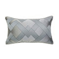 Dunkelgraues Kissen mit Geometrischem Jacquard – Bild 3 | LuxeStyle