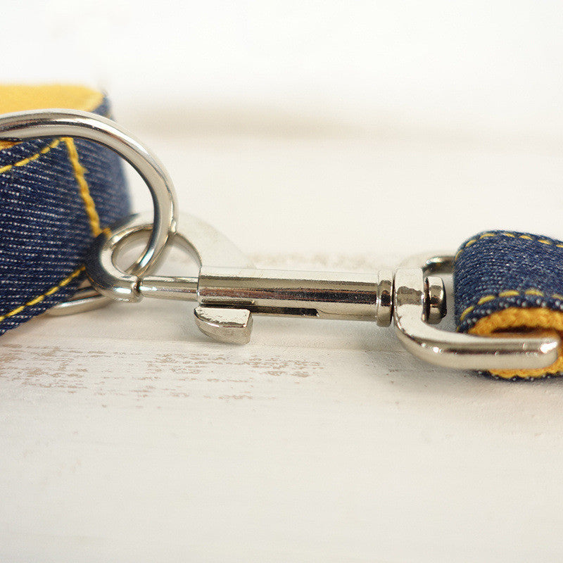 Halsband-Set mit Fliege "Yellow Cowboy" – Bild 4 | LuxeStyle