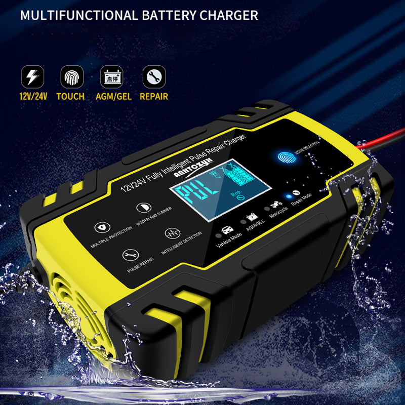 Automatisches 12V/24V LCD Batterieladegerät
