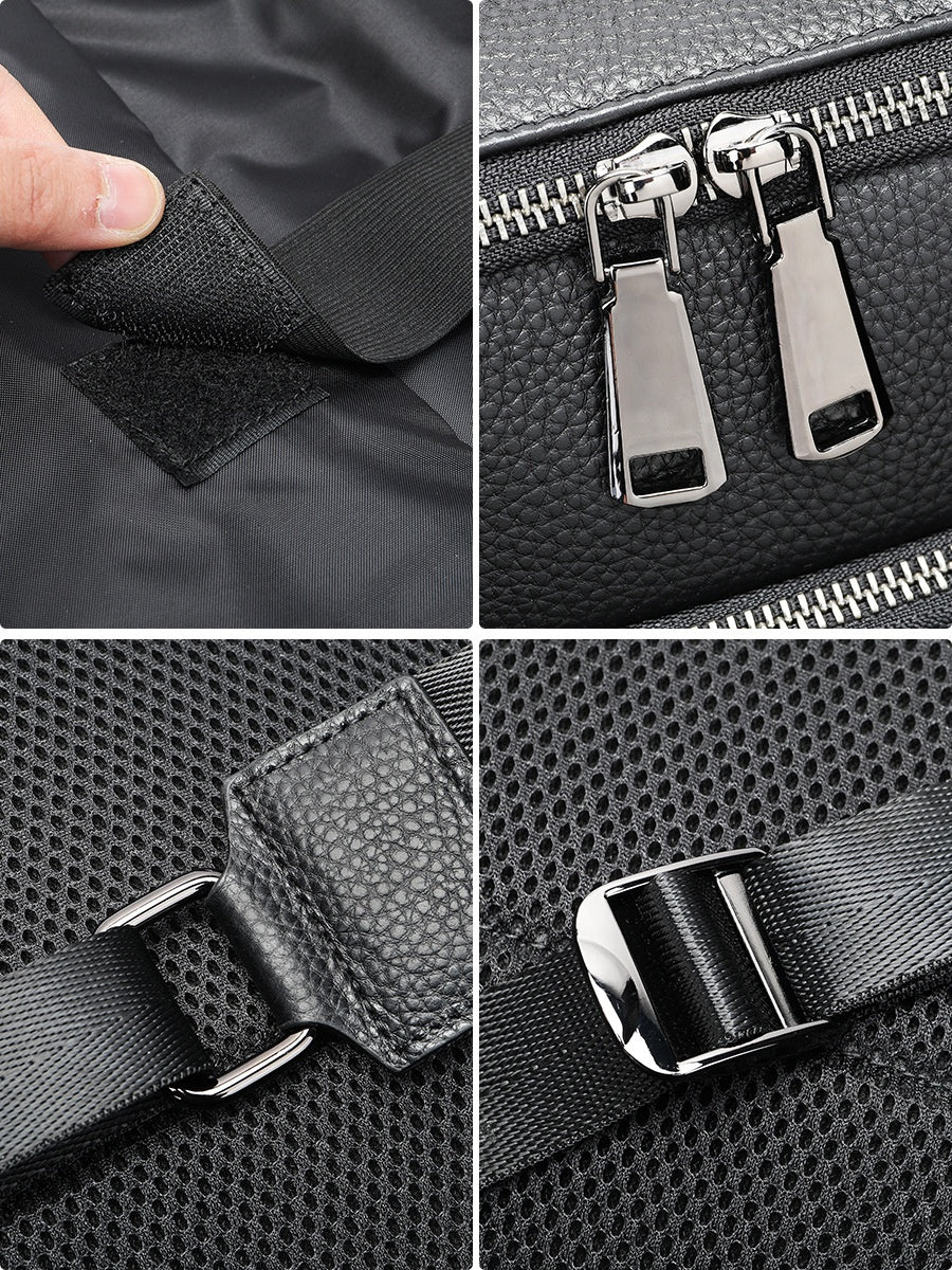 Männer-Leder-Rucksack mit 20-35L Kapazität – Bild 3 | LuxeStyle