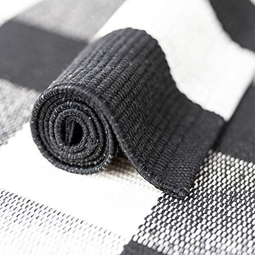 Baumwollteppich mit Buffalo Plaid Muster