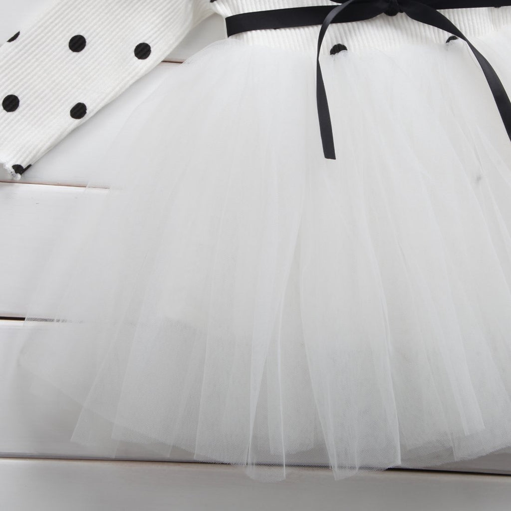 Tutu-Kleid für Baby Girls – Langarm mit Spitze