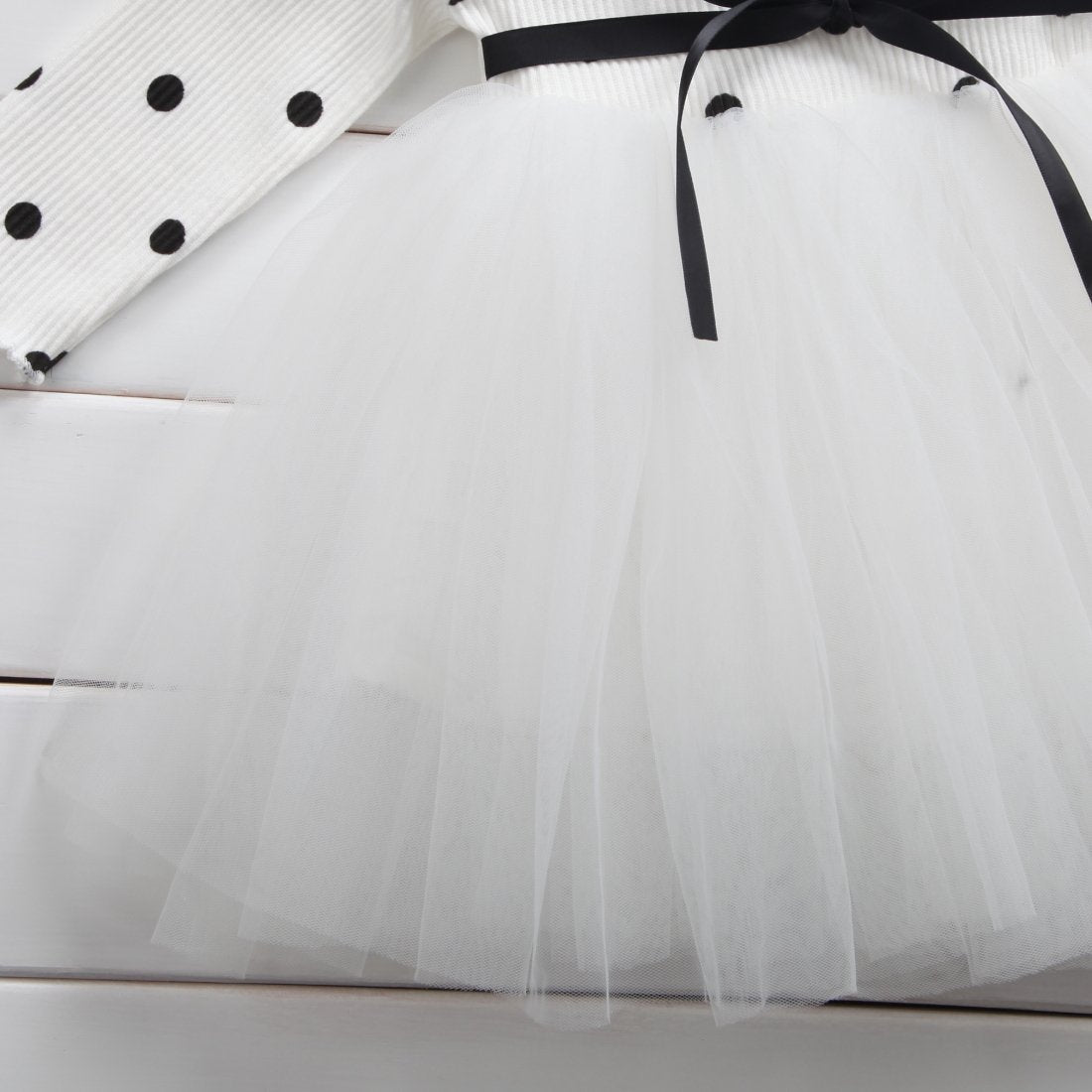 Tutu-Kleid für Baby Girls – Langarm mit Spitze