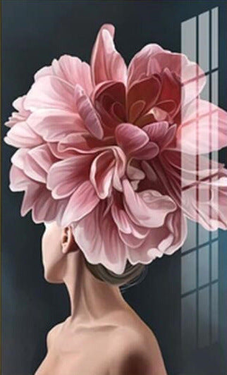 Blumenfrau Leinwand