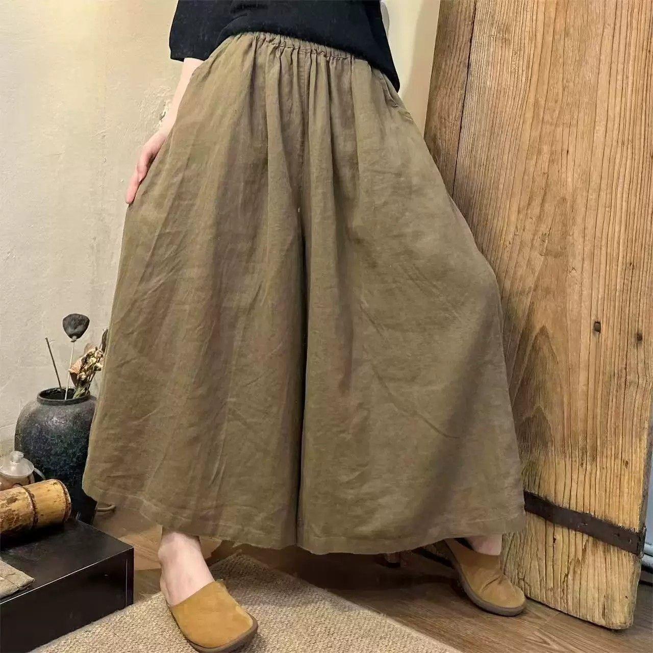 Weite Cropped-Hosen