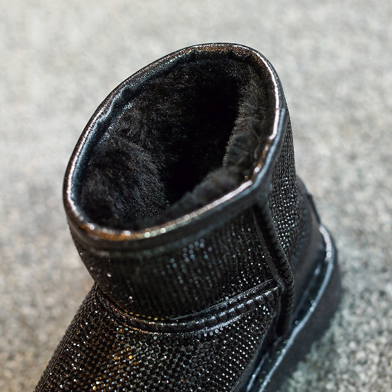 Warme Kinder-Mid-Boots mit Plüschfutter – Bild 2 | LuxeStyle