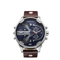 Herren Quarz-Uhr mit Lederarmband