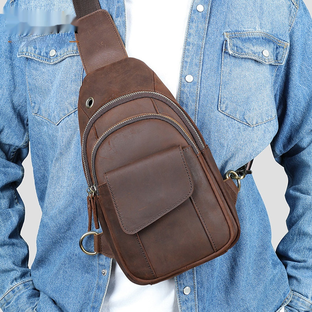 Vintage Umhängetasche für Herren – Ansicht 4