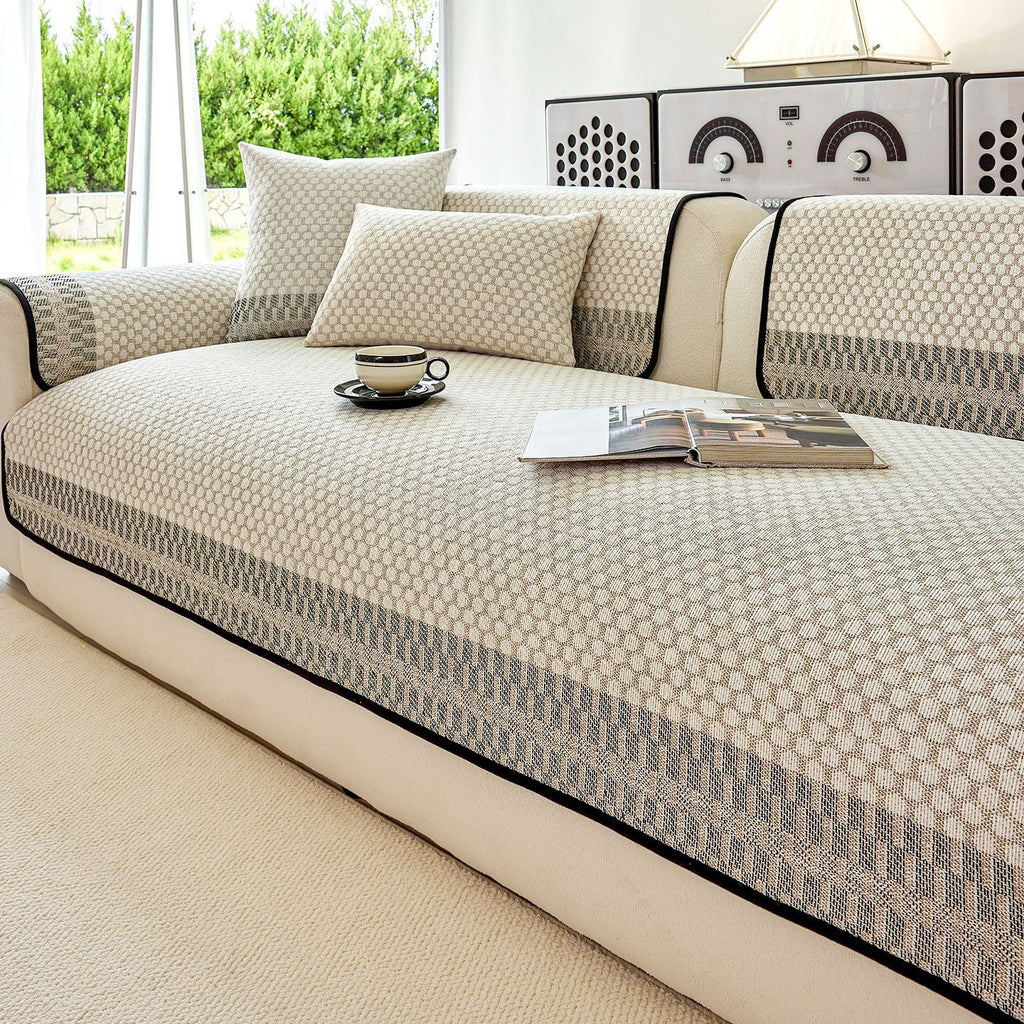 Sofaabdeckung mit kariertem Muster – Bild 2 | LuxeStyle