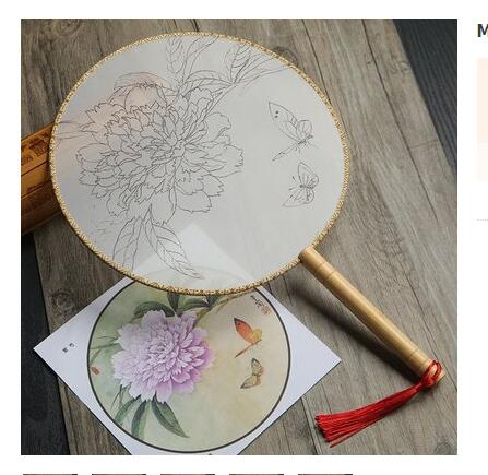 Runder Seidenfächer zum Bemalen – Bild 8 | LuxeStyle