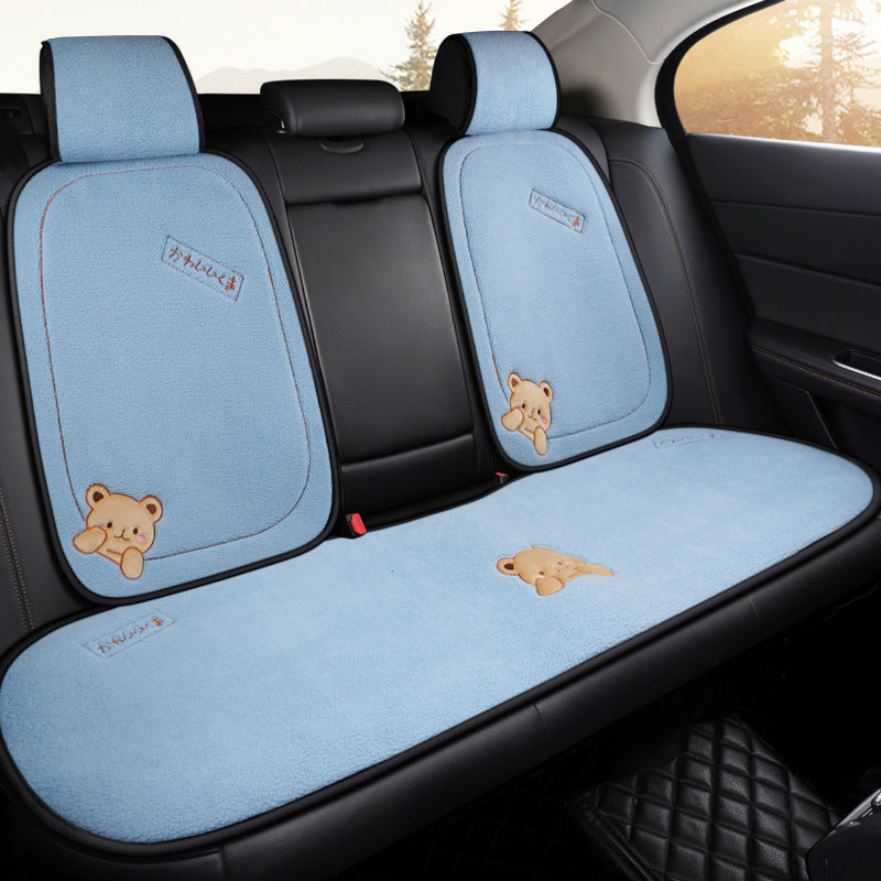 Auto-Sitzkissen-Set aus Plüsch – Bild 4 | LuxeStyle