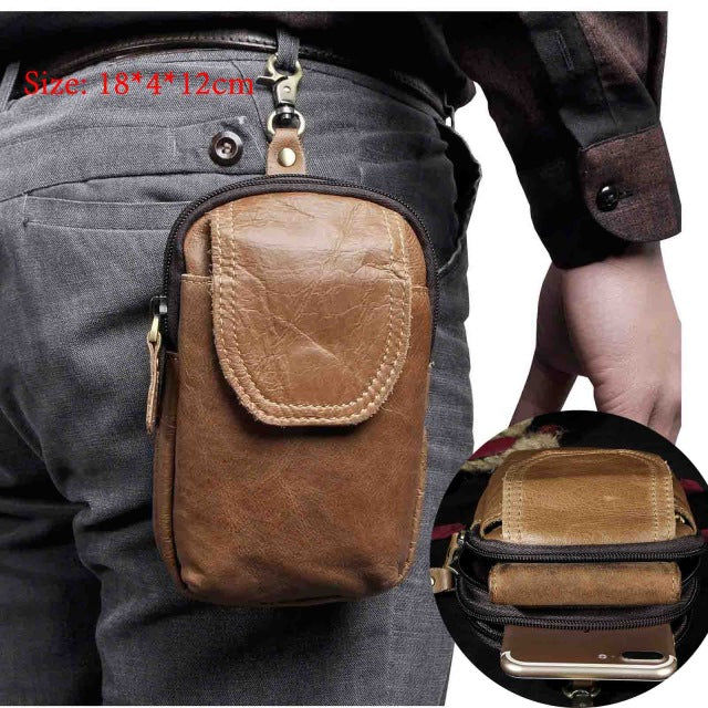 Kleine Gürteltasche aus Leder – Bild 2 | LuxeStyle