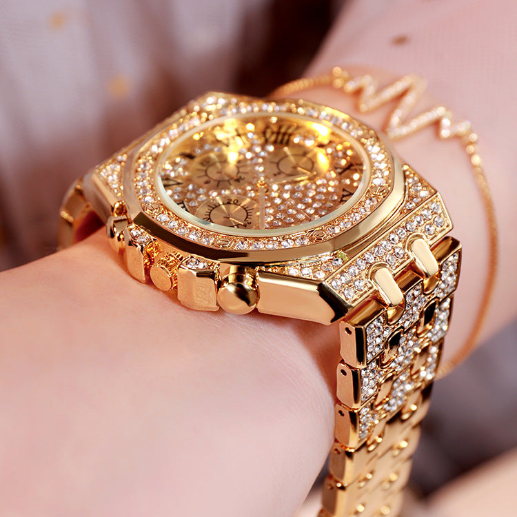 Armbanduhr mit grossem Zifferblatt
