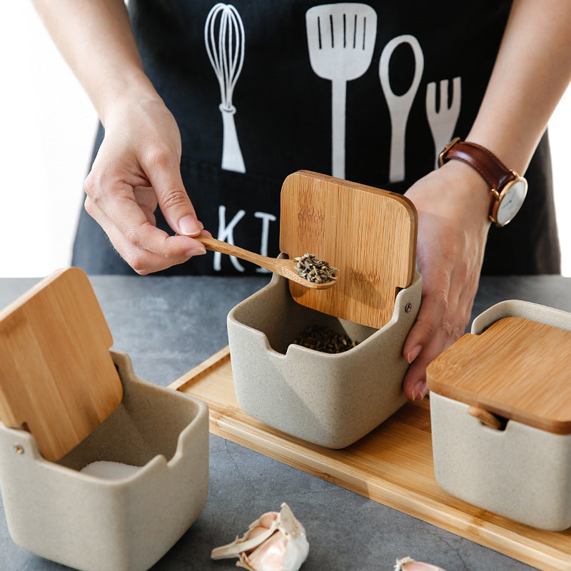 Keramik-Gewürzbox im Muschel-Design – Bild 2 | LuxeStyle