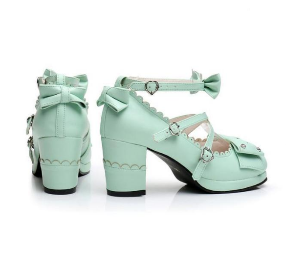 Lolita High Heels mit Strass-Schleife für Kinder – Bild 3 | LuxeStyle