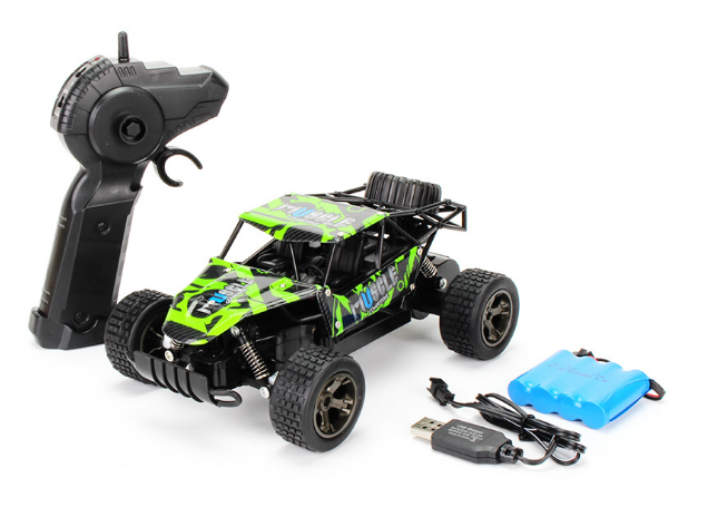 High-Speed RC Drift Car, 1:18, blau/gelb