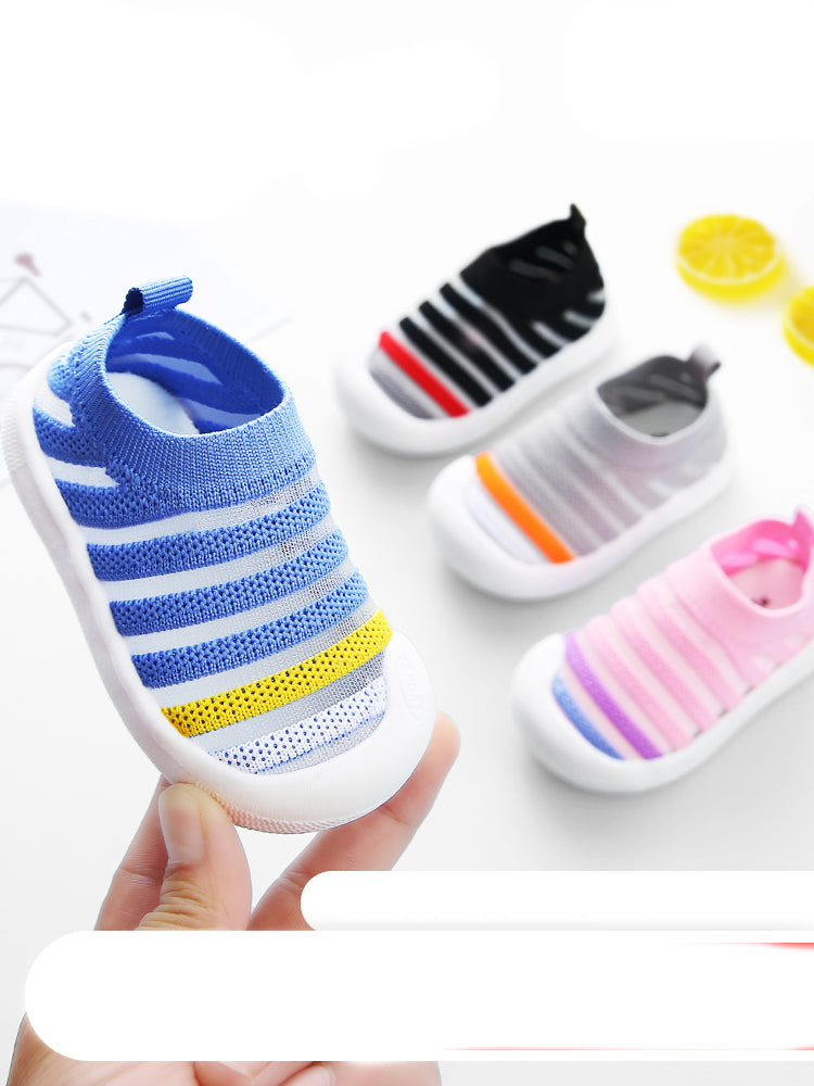 Baby Lauflernschuhe mit Streifen – Bild 3 | LuxeStyle