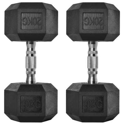 Hexagonaler Gummieinsatz-Dumbbell 12,5 kg – Bild 10 | LuxeStyle