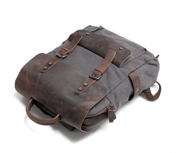 Vintage Canvas Rucksack – Bild 3 | LuxeStyle