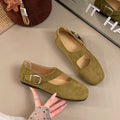 Ballet Flats Mary Jane Wildleder