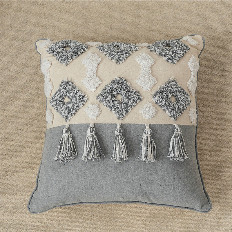 Quadratischer Kissenbezug mit Quasten – Bild 2 | LuxeStyle