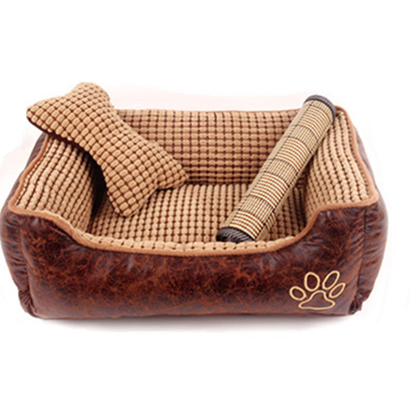 Hundebett Kennel mit Decke und Sommermatte