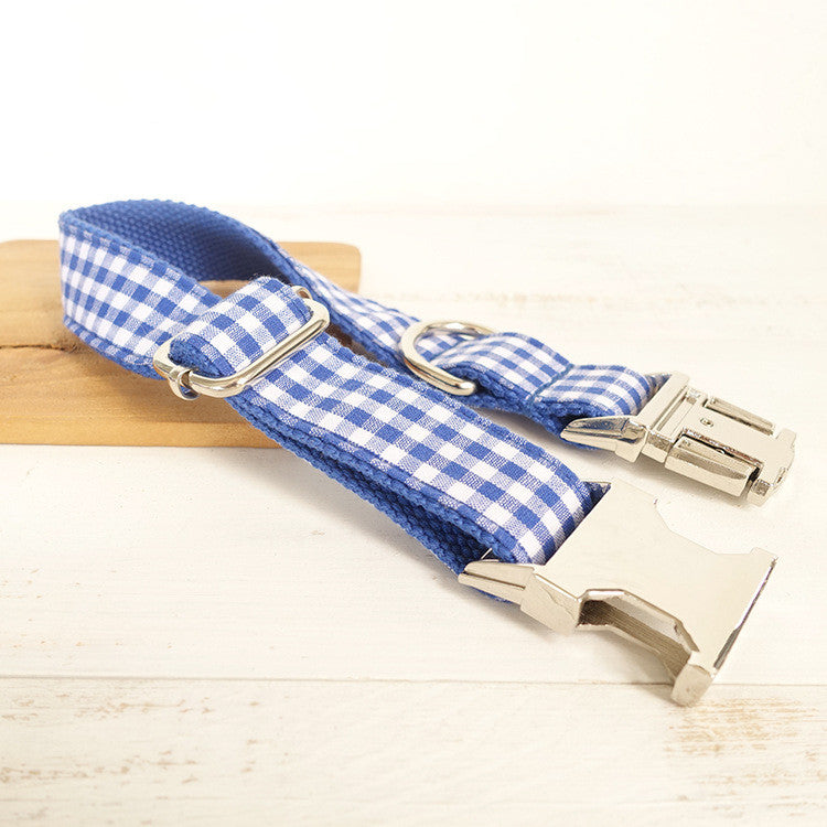 Blau karierte Haustier-Leine – Bild 3 | LuxeStyle