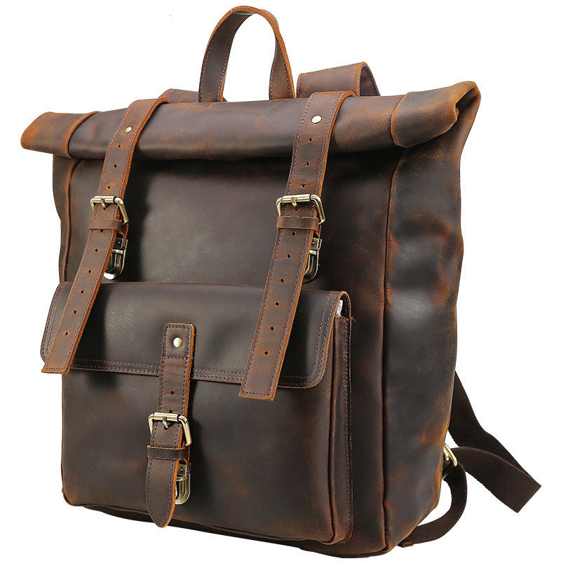 Leder-Reiserucksack für Herren – Bild 5 | LuxeStyle