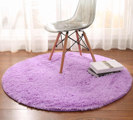 Runder Hochflor-Teppich aus Kunstfell – Bild 10 | LuxeStyle